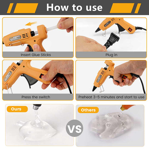 30 pcs Mini Hot Glue Gun Kit