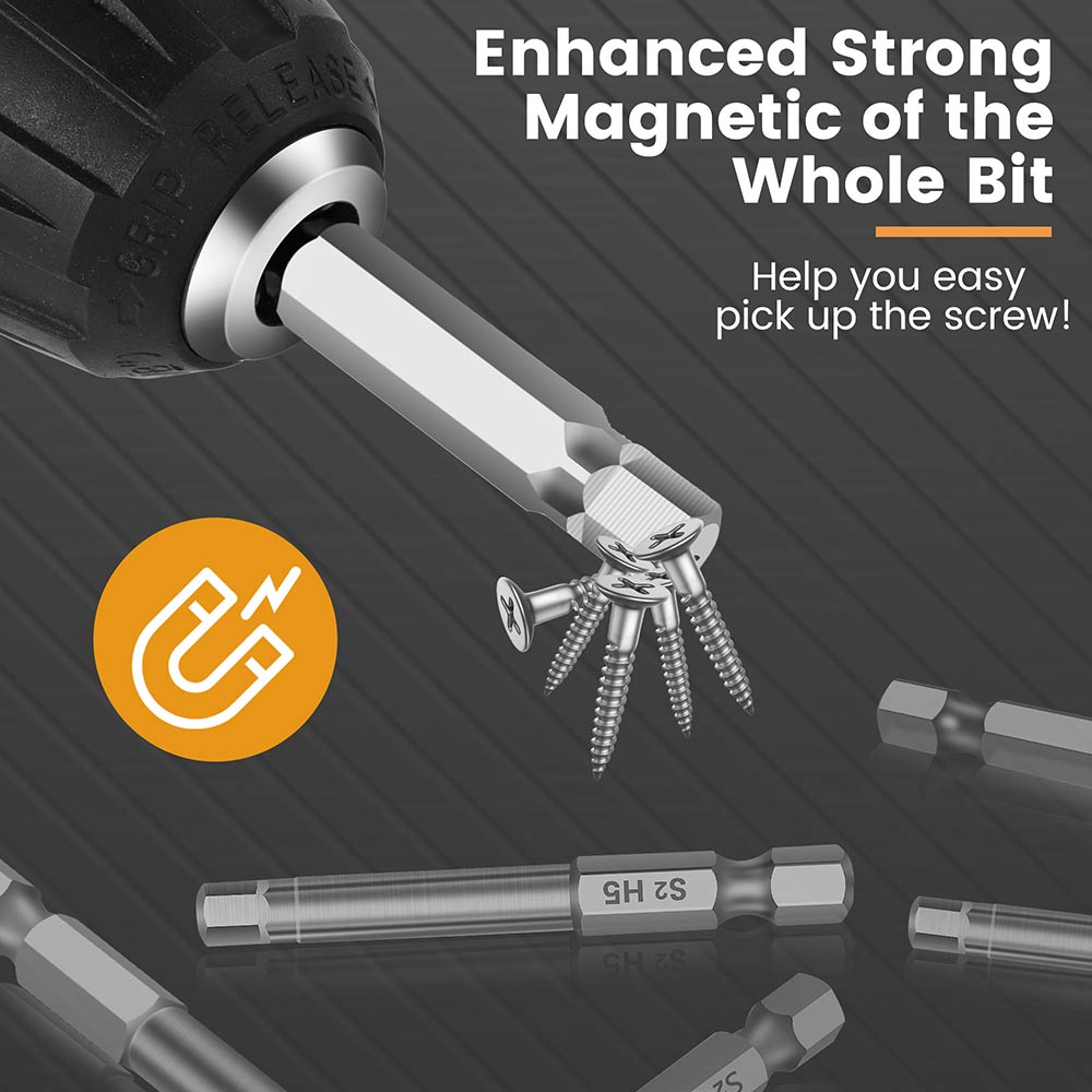 Allen Stock Bit 13-Piece Magnetic S2 Steel Hex Allen Bit Set – Mulwark