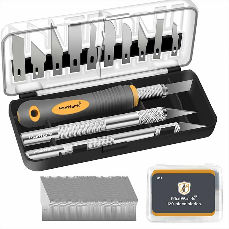 136 Piece Precision Hobby Knife Set - Exacto Knife Set
