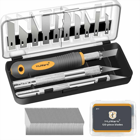 136 Piece Precision Hobby Knife Set - Exacto Knife Set