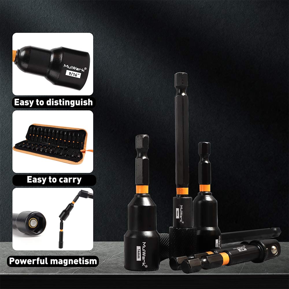 Convertable Nut Driver 29PCS Magnetic Nut Driver Set – Mulwark