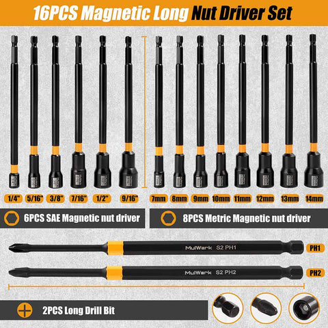 29pcs Magnetic Nut Driver Set