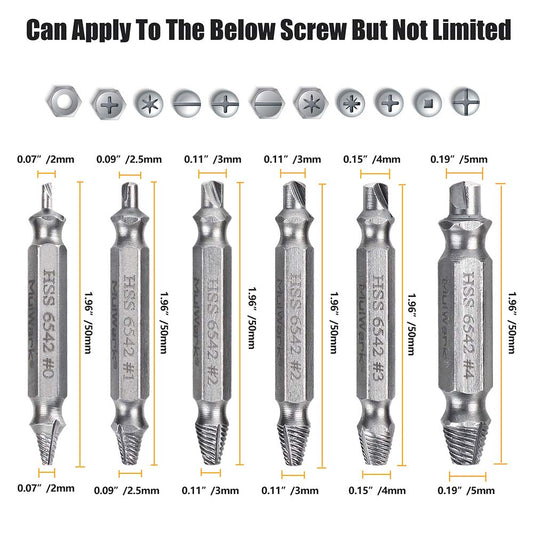 Drill Bit Bolt Extractor Kit