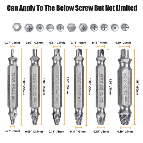 Drill Bit Bolt Extractor Kit