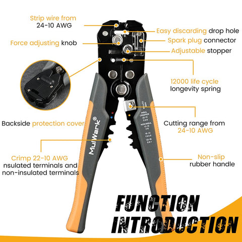 3-In-1 Multi Self Adjusting Wire Stripper/Cutter/Crimper