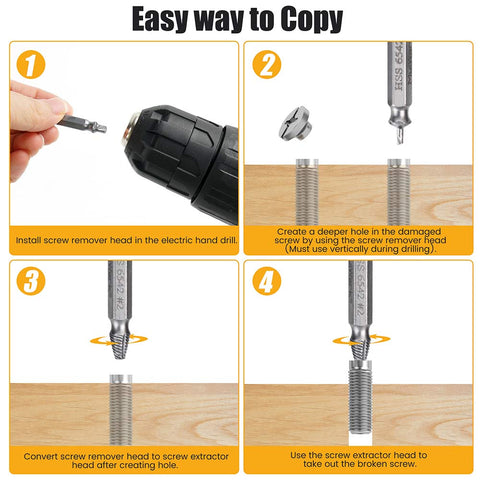 Drill Bit Bolt Extractor Kit