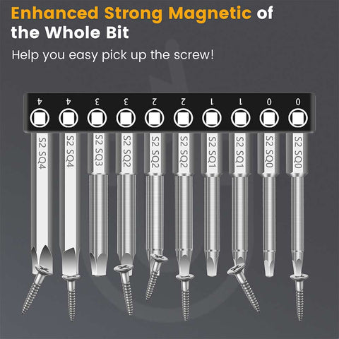 10PC Robertson Square Drill Bits Set-2