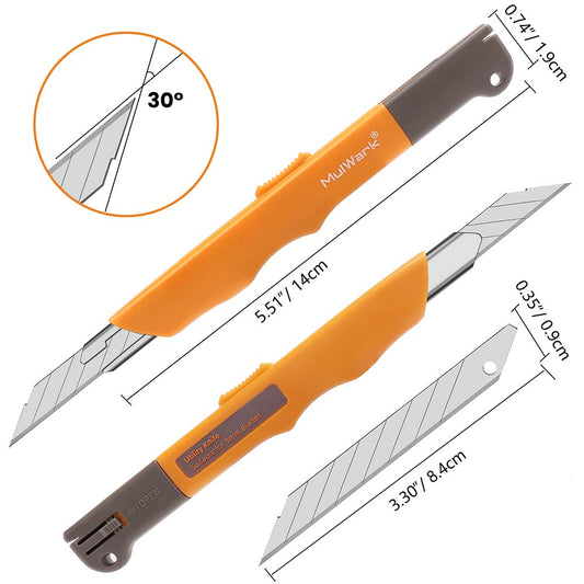 11PC Box Cutter Retractable Utility Knife Set