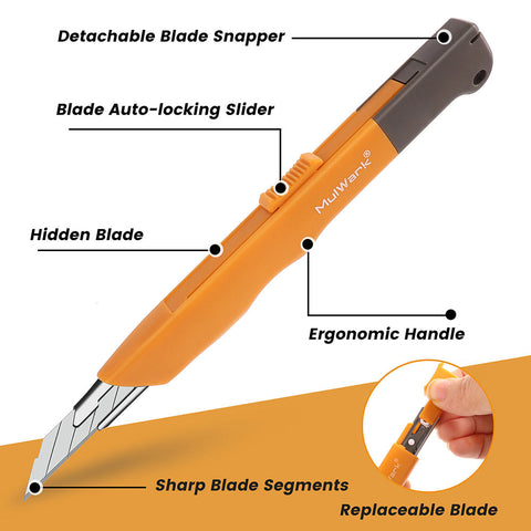 11PC Box Cutter Retractable Utility Knife Set