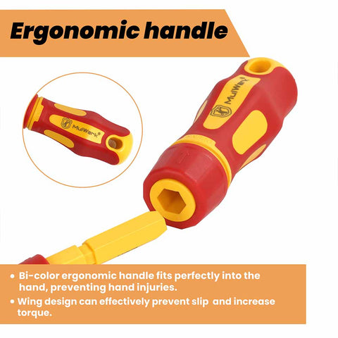13-Piece Premium CR-V Insulated Screwdriver Set