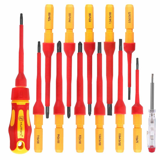 13-Piece Premium CR-V Insulated Screwdriver Set