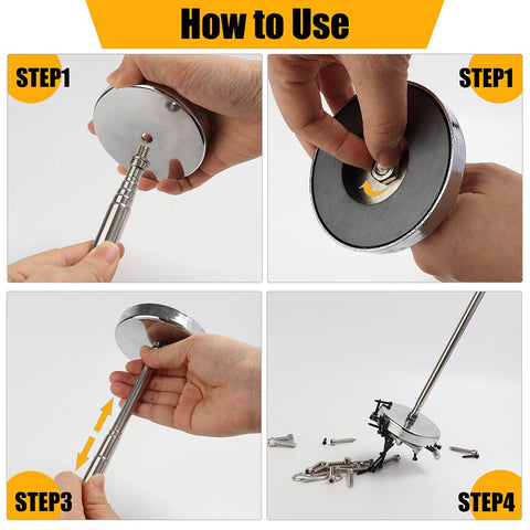 Magnetic Sweeper Telescoping pick-up tool