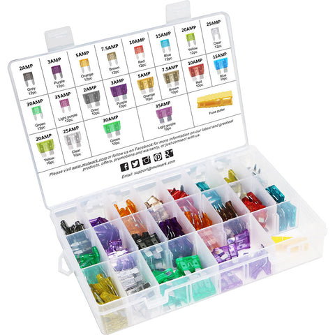 220pc Standard & Mini Auto Car Fuse Set