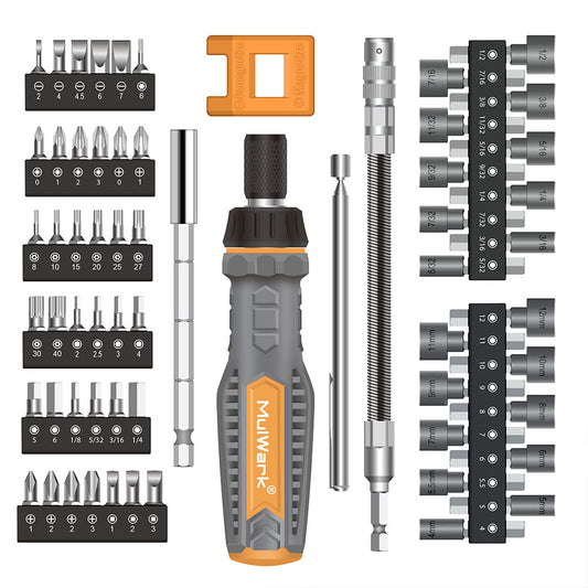 Magnetic Ratcheting Screwdriver Bit Set