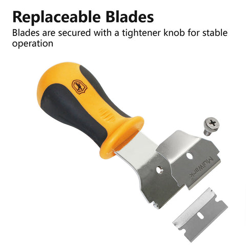 Large Razorblade Type Scraper Multi Purpose Razor Blade Scraper | Razor Scraper Set – Mulwark