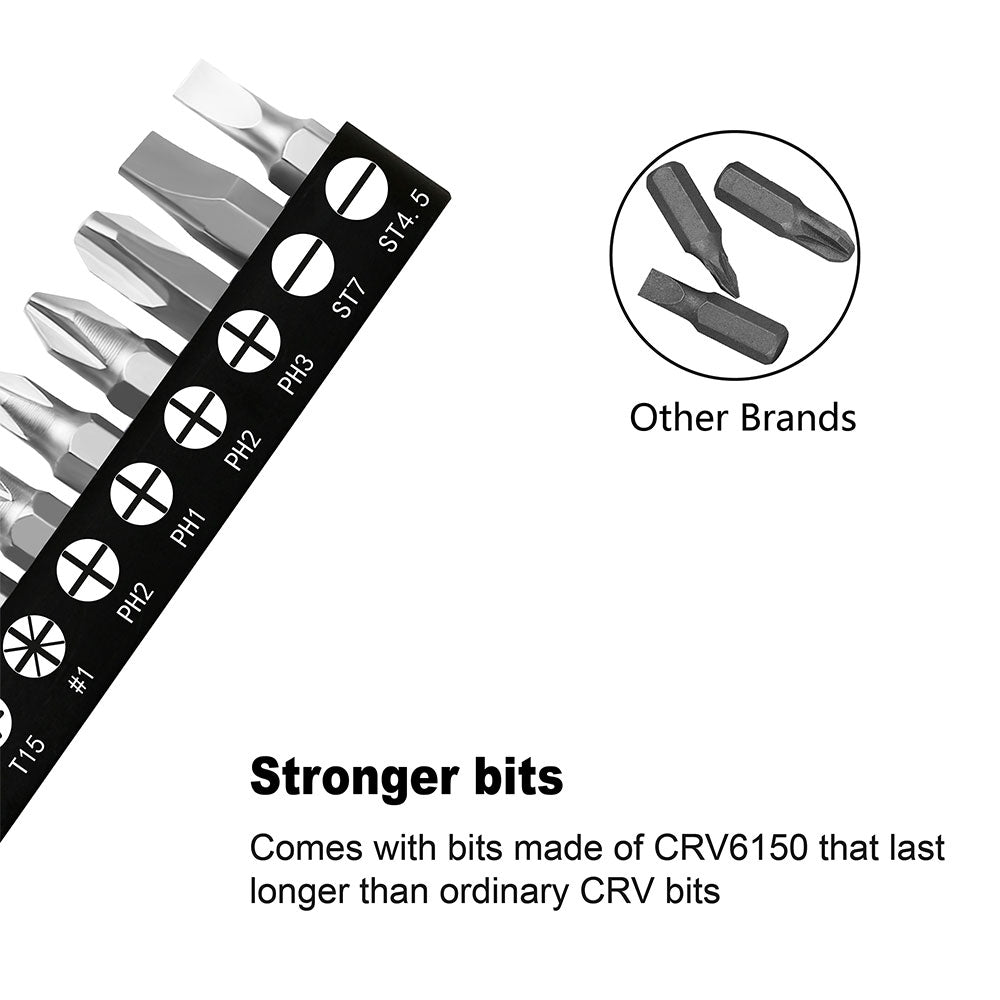 11pc Mini Ratchet Screwdriver Set-1