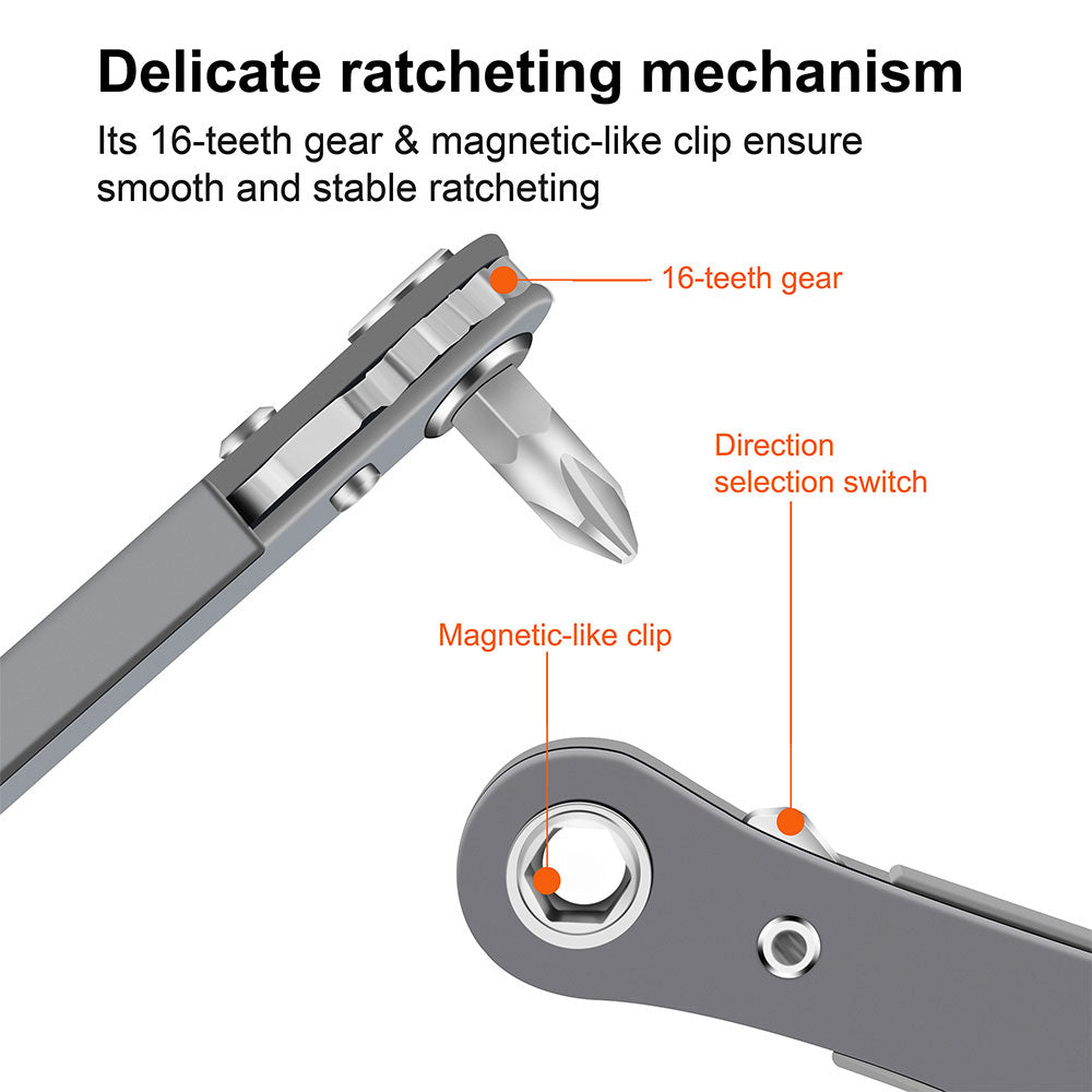 11pc Mini Ratchet Screwdriver Set-2